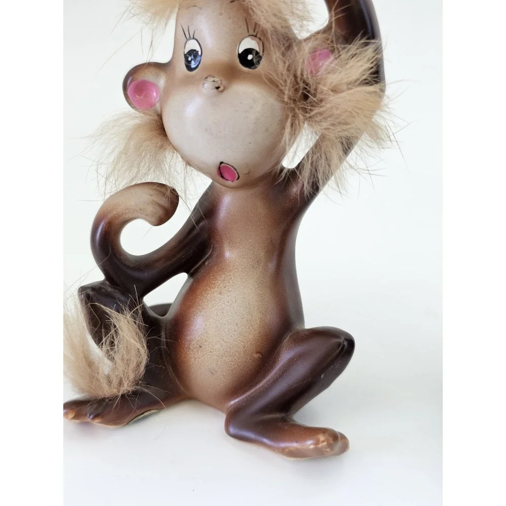 Vintage Norcrest Japan Monkey Salt & Pepper Shakers‎ Anthropomorphic H561 w/Tags